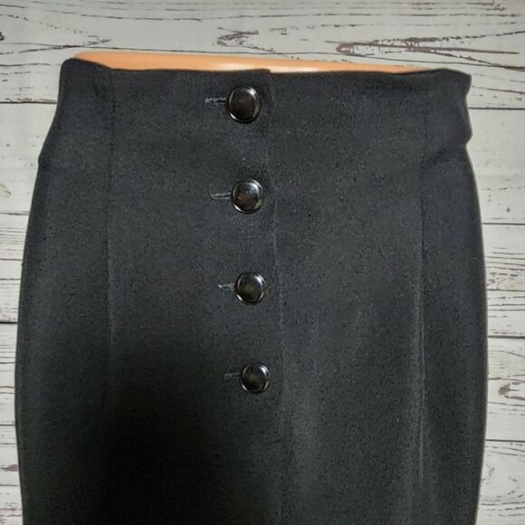 Ungaro ter Black Wool Pencil Skirt 8 - Picture 4 of 6
